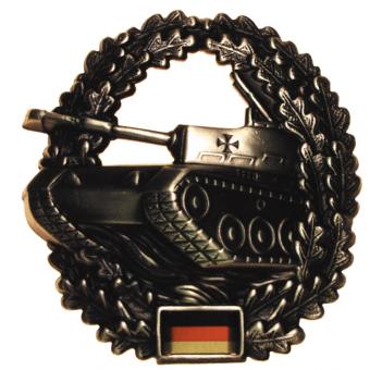 BW Barettabzeichen, Panzertruppe, Metall 