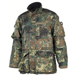 BW Kampfjacke, Einsatz/Übung, lang, flecktarn 