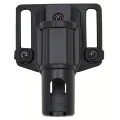 Schlagstockhalter, 9,5 cm, drehbar, schwarz 