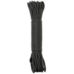 Fallschirmleine, schwarz, 50 FT, Nylon 