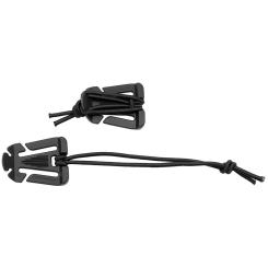 Clip mit Gummiband, "MOLLE", schwarz, 2er Pack 