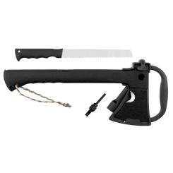 Axt, "Survival", Nylonstiel, schwarz, Scheide 