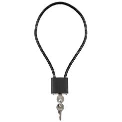 Stahlseil-Schloss, mit 2 Schlüssel 