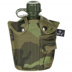 US Plastikfeldflasche, 1 l, Hülle, M 95 CZ tarn, BPA-frei 