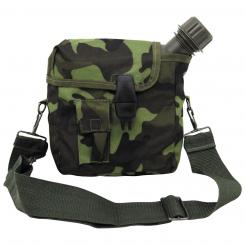 US Feldflasche, eckig, mit Hülle, M 95 CZ tarn, 2 Qt 