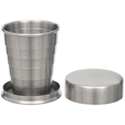 Trinkbecher, Teleskop, Edelstahl, 4 cl 