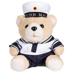 Teddybär, "Marine", mit Anzug und Kappe, ca. 28 cm 