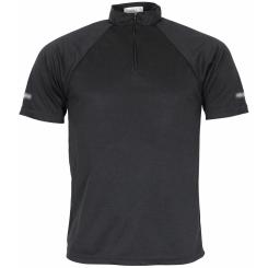 Brit. Funktions-Shirt,schwarz, Reißverschluss, gebr. 