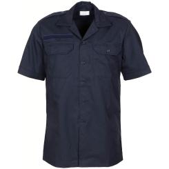 Holl. Feldhemd, dunkelblau, kurzarm, gebr. 