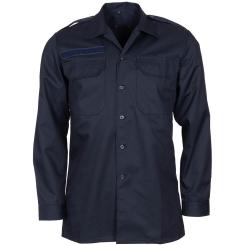 Holl. Feldhemd, dunkelblau, langarm, gebr. 