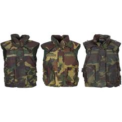 Ital. Splitterschutzweste,  woodl., gebr. (EXP.BESCHRÄ.) 