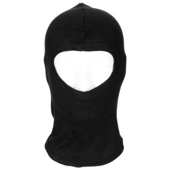 Balaclava, 1-Loch, dünn, schwarz, 100 % Baumwolle 