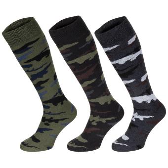 Wintersocken, "Esercito", tarn, lang, 3er Pack 39-42