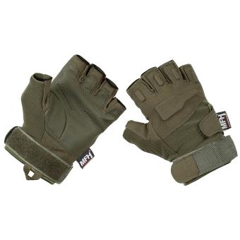 Tactical Handschuhe,"Pro", ohne Finger, oliv L