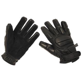 Lederhandschuhe, "Protect", schwarz, schnitthemmend 