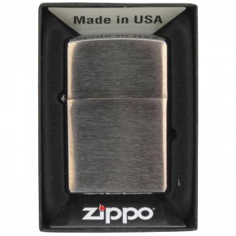 Feuerzeug, Zippo, Chrome Brushed, unbefüllt 