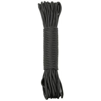 Fallschirmleine, schwarz, 100 FT, Nylon 