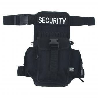 Hüft- und Oberschenkeltasche, Security, schwarz 