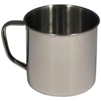 Tasse, Edelstahl, einwandig, ca. 500 ml 