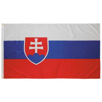 Fahne, Slowakei, Polyester, 90 x 150 cm 