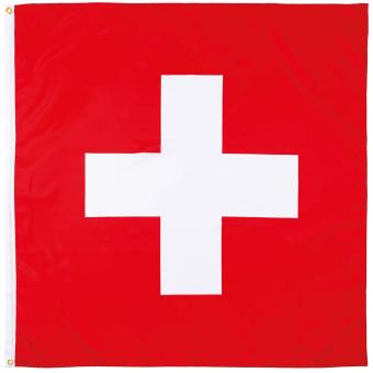 Fahne, Schweiz, Polyester, 120 x 120 cm 