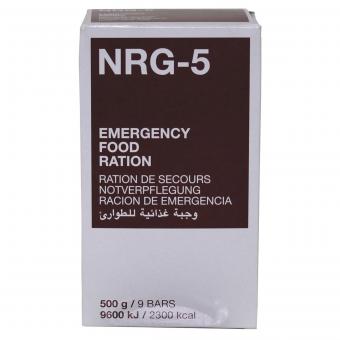 Notverpflegung, NRG-5, 500 g, (9 Riegel), 7% Mwst. 