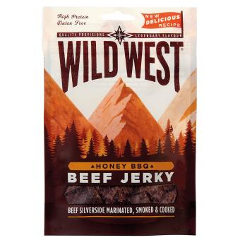 Wild West, Beef Jerky Honey BBQ, 70 g, 7% Mwst. 