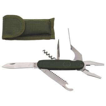 Taschenmesser, BW Style, oliv, mit Zange  