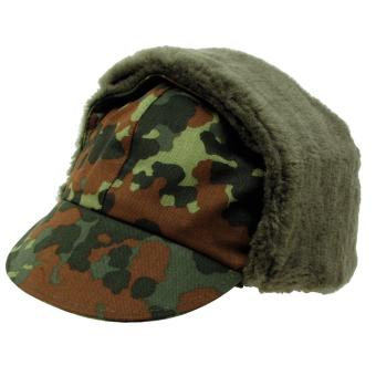 BW Wintermütze, flecktarn, original TL, neuwertig 