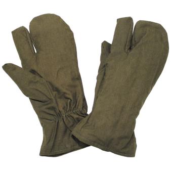 CZ/SK Handschuhe, M 55, oliv, 3 Finger, gebr. 