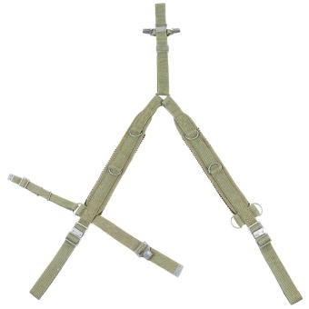 Pol. Suspender, Y Typ, oliv, neuwertig 