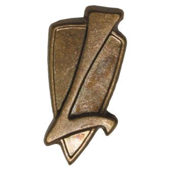 CZ/SK Metallabzeichen, bronze, Logistik, neuw. 