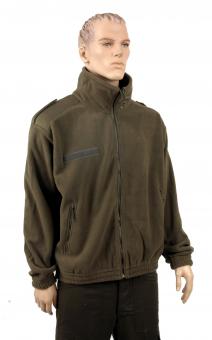 Fleecejacke (Pezi), hoher Kragen, oliv, Gr. XL XL