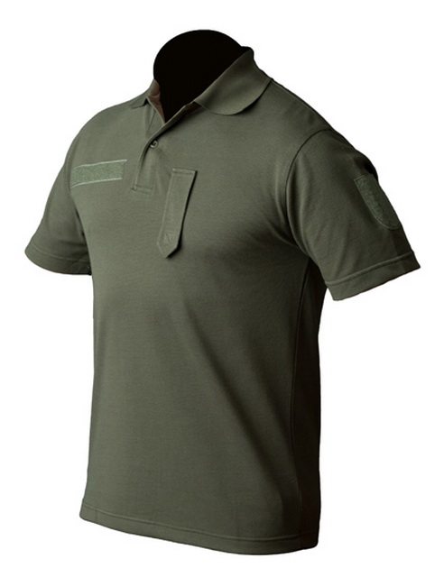 Military Partner | Poloshirt Dienstgradschlaufe online (Sport) kaufen und | kurzarm Klettband oliv, mit